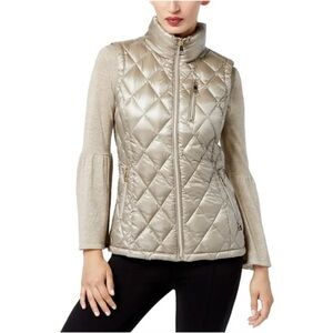 Calvin Klein Silver Quilted Vest
